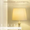 3-delat Lampset I Vintage Design, 2 Bordslampor, 1 Golvlampa, 35,5 Cm X 35,5 Cm X 146 Cm, Silver + Vit 7