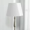 3-delat Lampset I Vintage Design, 2 Bordslampor, 1 Golvlampa, 35,5 Cm X 35,5 Cm X 146 Cm, Silver + Vit 8