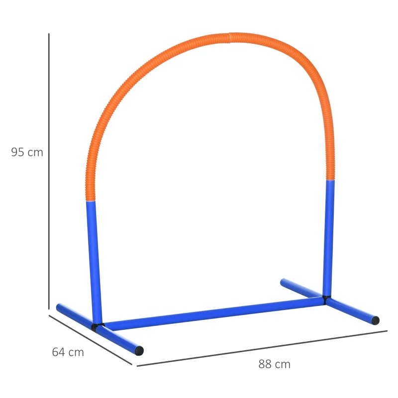 Agilityset För Hundar, Hundträning, 4 Lakan, För Nybörjare, Med Bärväska, Blå + Orange, 88 X 64 X 95cm 3