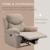 Avkopplingsstol Enkel Soffa Solstol 145 Ligg TV Stol Vilstol TV Stol Med Sovfunktion För Vardagsrum Linne Beige 93 X 94 X 105,5 Cm 7