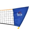 Badmintonnät Med Stativ, Badmintonnätställ, Bärbart Nätställ, Badmintonnät Med 4 Badmintonracketar, Utomhussport, Gul+blå, 286 X 33 X 157 Cm 8