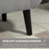 Bänk Klädd Bänk Med Förvaringsutrymme Armstöd Bröstbänk Modern Hall Sovrum Vardagsrum Sammetslen Polyester Gummi Trä Grå 118 X 42 X 66 Cm 5