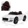 Barnbil Bentley GT Licensierad Barnfordon Elbil Med Fjärrkontroll 2 X 390 Motorer Barn Vit 108 X 60 X 43 Cm 3