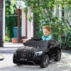 Barnfordon 12V Mercedes-Benz AMG GLA45 Licensierad Elbil Med Fjärrstyrt Säkerhetsbälte 2 X 35W Motorer MP337-60 Månader Svart 115 X 70 X 55 Cm 2