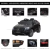 Barnfordon 12V Mercedes-Benz AMG GLA45 Licensierad Elbil Med Fjärrstyrt Säkerhetsbälte 2 X 35W Motorer MP337-60 Månader Svart 115 X 70 X 55 Cm 6