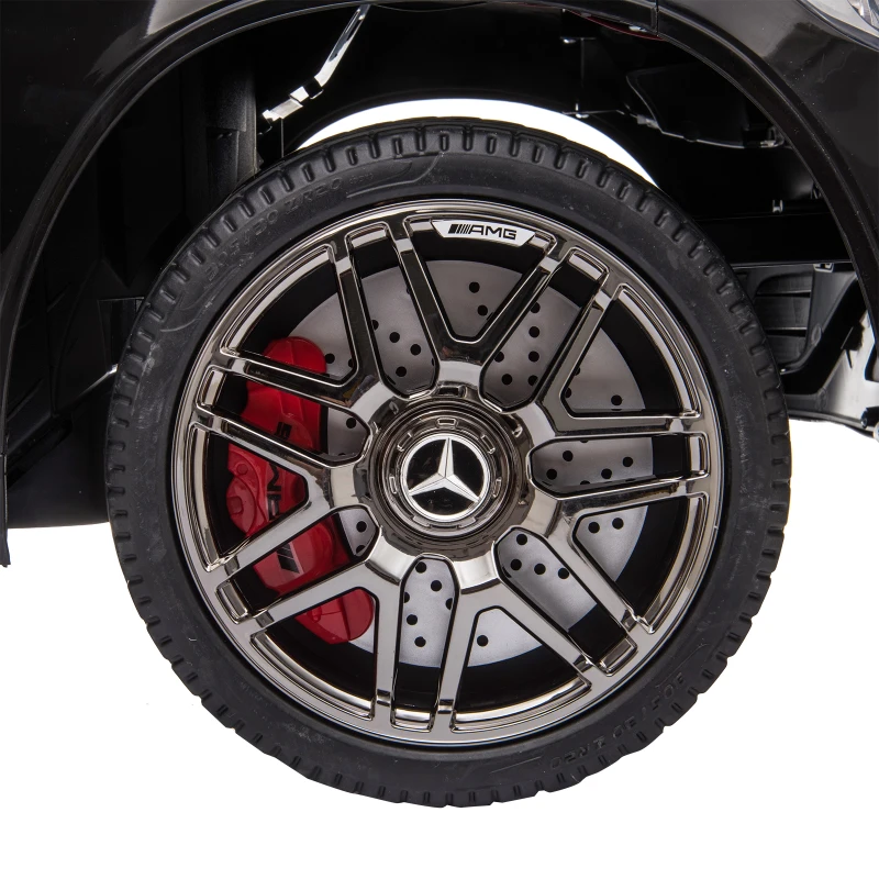 Barnfordon 12V Mercedes-Benz AMG GLA45 Licensierad Elbil Med Fjärrstyrt Säkerhetsbälte 2 X 35W Motorer MP337-60 Månader Svart 115 X 70 X 55 Cm 8