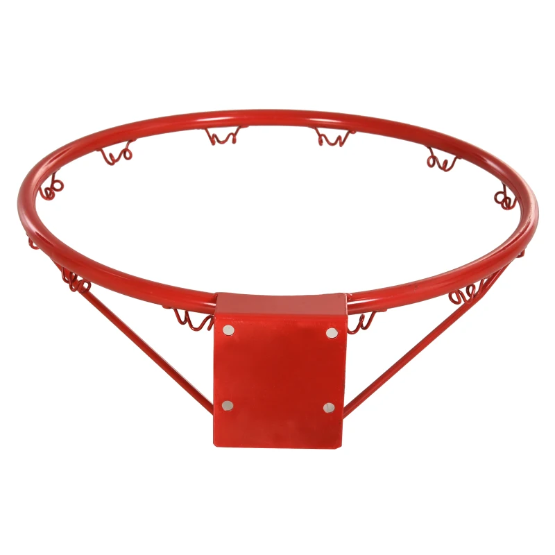 Basketkorg Med Nät, Basketnät, Stålrör + Nylon, Röd + Blå + Vit, 46 Cm 6