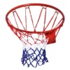 Basketkorg Med Nät, Basketnät, Stålrör + Nylon, Röd + Blå + Vit, 46 Cm 10