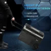 Bilkylbox 40L Med LED-belysning Kompressor Bilkylskåp Med Handtag Transporthjul Båtcamper Travel 12/24V DC Och 110-240V AC Grå+Svart 7