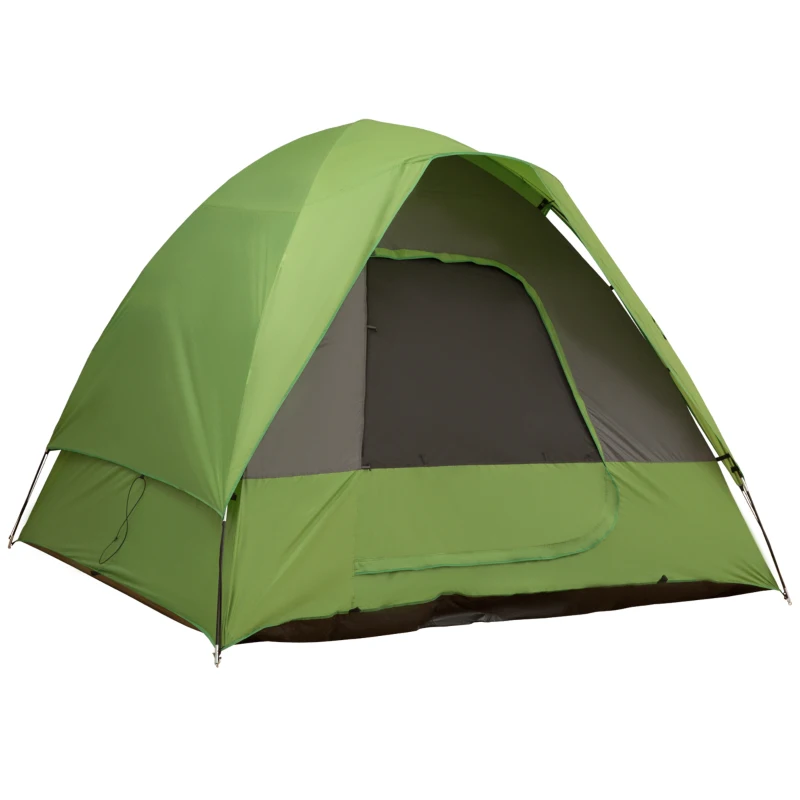 Biltält, Campingtält, Resetält, För 4-5 Personer, Glasfiber Polyester, Grönt, 300 X 300 X 230 Cm 1