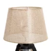 Bordslampa Bordslampa Sänglampa E27 Linnelook, Furu + Polyester, 24x24x45cm (beige) 6