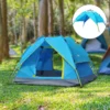 Campingtält Andra Tält Pop Up-tält Strandtält Automatiskt 3-4 Personer (blå+gul) 2