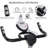 Cykeltränare Motionscykel Fitnesscykel Med Kontinuerligt Motstånd, 10kg Svänghjul, LCD-display, Inomhuscykel, Justerbar I Höjdled, Stål, Svart + Gul, 47 X 120 X 104,5-117 Cm 5