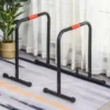 Dip Bars Fitness Paralletter Push Up Dip Station Justerbar Fitness Multifunktionellt Stål Svart 94/102 X 62 X 73 Cm 2