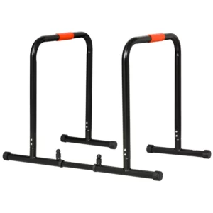 Dip Bars Fitness Paralletter Push Up Dip Station Justerbar Fitness Multifunktionellt Stål Svart 94/102 X 62 X 73 Cm 1