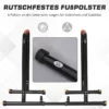 Dip Bars Fitness Paralletter Push Up Dip Station Justerbar Fitness Multifunktionellt Stål Svart 94/102 X 62 X 73 Cm 5