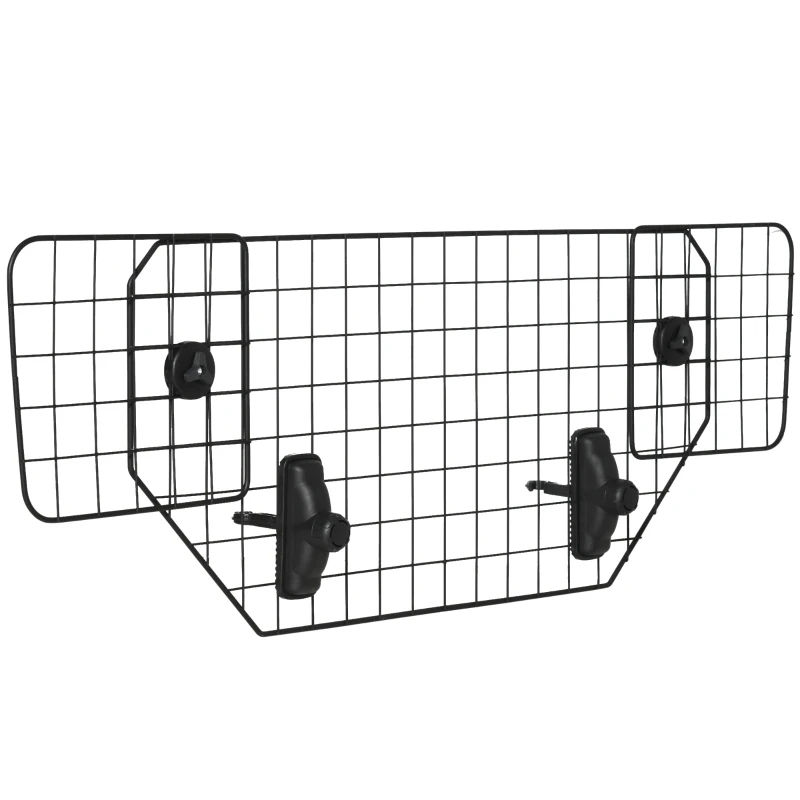 Dog Guard Car Universal Boot Gate Dog Gate Divider Justerbar Metall Svart (90-120) X 40,5 Cm 1