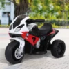 Elektrisk Barnmotorcykel Barnfordon Licensierad Av BMW S1000RR Elektrisk Trehjuling Med Batteri Stålröd 66 X 37 X 44 Cm 2