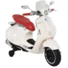 Elfordon, Barnfordon, Barnmotorcykel, Elmotorcykel Med MP3-musikbelysning, 3-6 år, PP, Vit, 108 X 49 X 75 Cm 1