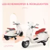 Elfordon, Barnfordon, Barnmotorcykel, Elmotorcykel Med MP3-musikbelysning, 3-6 år, PP, Vit, 108 X 49 X 75 Cm 4