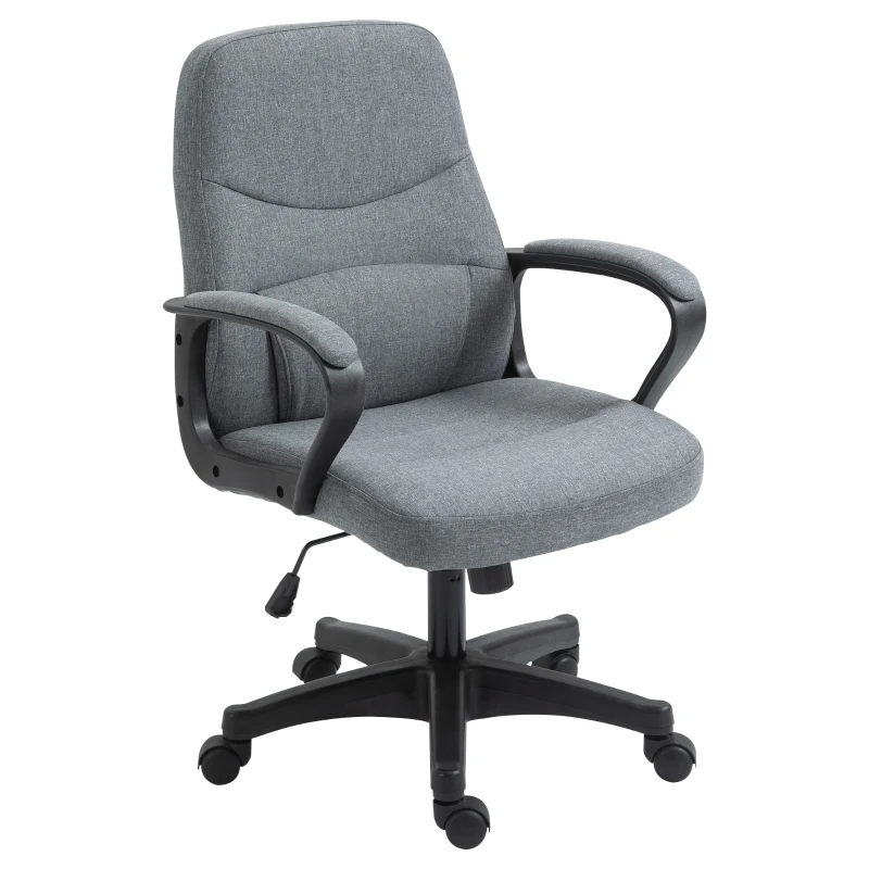 Executive Stol Med Massagefunktion Massagestol Höjdjusterbar Snurrstol Kontorsstol Ergonomisk Linjedesign Med USB-gränssnitt Höjdjusterbar Polyester PP Grå 59 X 63 X 92-101 Cm 11