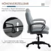 Executive Stol Med Massagefunktion Massagestol Höjdjusterbar Snurrstol Kontorsstol Ergonomisk Linjedesign Med USB-gränssnitt Höjdjusterbar Polyester PP Grå 59 X 63 X 92-101 Cm 5