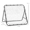 Football Rebounder Kickback Goal Rebound Wall Net För Baseball Fotbollsmål För Träning Justerbar Vinkel Metallrör PE Tyg 96 X 80 X 96 Cm Svart 3