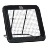 Fotbollsrebounder Vikbar Kickback Goal Bounce Wall Net För Baseball Basket Volleyboll Justerbar I 5 Nivåer Stål Svart 128 X 118 X 108-120 Cm 1