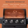 Gasgrill BBQ Med 3 Brännare, 3 Kw Vardera, Mobil Grillvagn Med 4 Hjul, Grillnät, Sidobord, Tryckreducerare, Slangar, Skåp, Multifunktion, Stål, Svart, 132,4 Cm X 55 Cm X 109 Cm 5