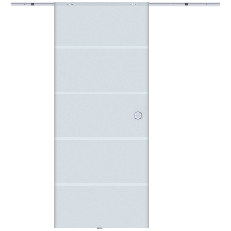 Glas Skjutdörr Skjutdörr Glasdörr Rumsdörr Delvis Satinerad 775 X 2050 Mm 1