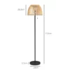 Golvlampa Golvlampa Design Golvlampa, LED-ljus, 3 Ljusstyrkanivåer, Bambu, 39 X 39 X 153 Cm, Naturlig 3