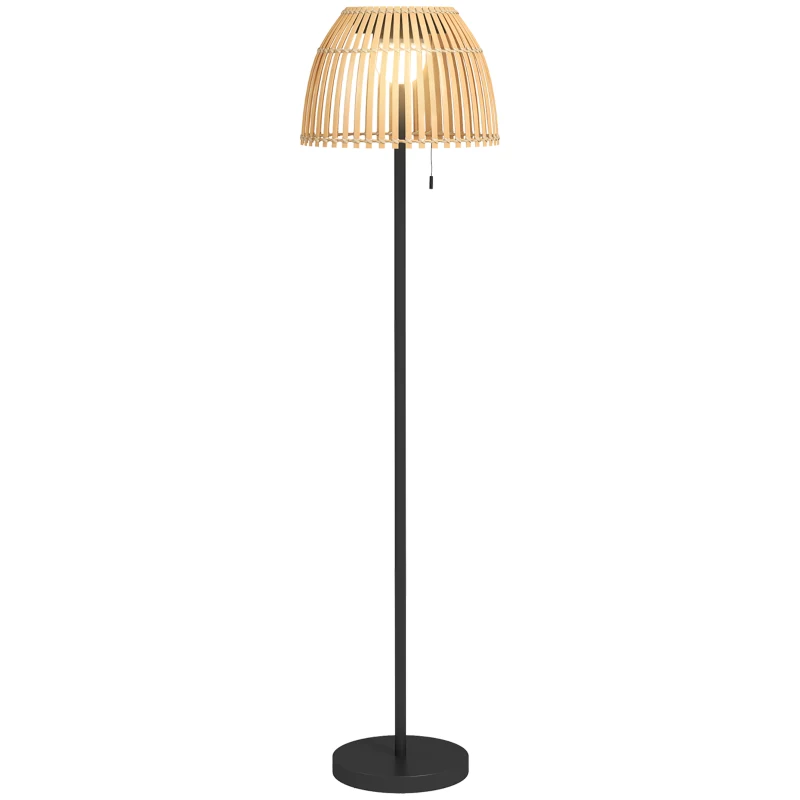 Golvlampa Golvlampa Design Golvlampa, LED-ljus, 3 Ljusstyrkanivåer, Bambu, 39 X 39 X 153 Cm, Naturlig 10