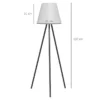 Golvlampa Golvlampa Design Golvlampa, LED-ljus, 39 X 39 X 153 Cm, Svart + Vit 3