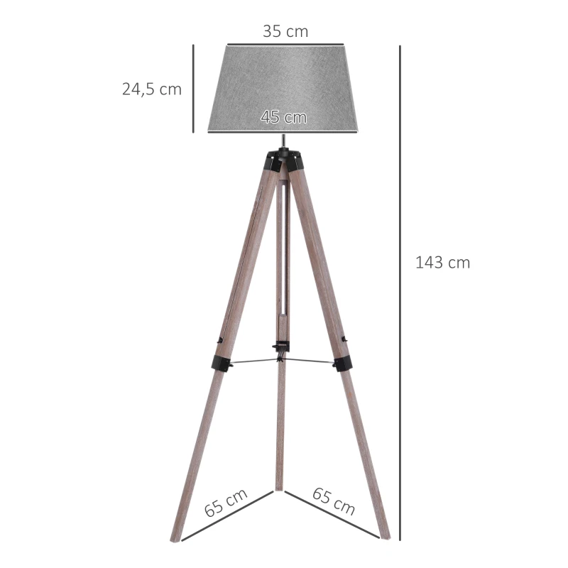 Golvlampa I Scandi Design, Golvlampa, Stativram, Höj- Och Sänkbar 3