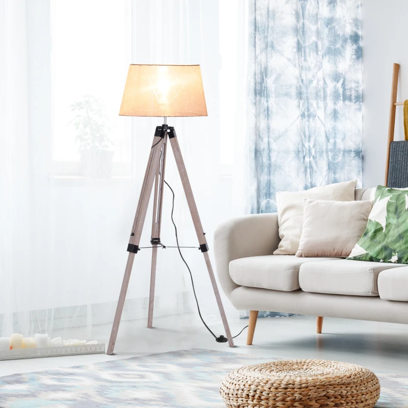 Golvlampa I Scandi Design, Golvlampa, Stativram, Höj- Och Sänkbar 8