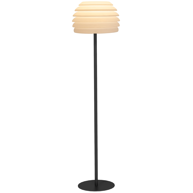 Golvlampa Läslampa, LED-ljus, 39 X 39 X 153 Cm, Svart + Vit 10