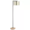 Golvlampa Vardagsrum Golvlampa 40W Modern Golvlampa Med E27 Sockel Tygskärm För Sovrum Kontor Elegant Guld + Svart 48 X 32 X 152 Cm 1