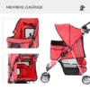 Hundvagn Hundvagn Buggy Buggy Hundar Katter Flerfärgad (röd) 6