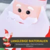 Jultomten Juldekoration, 1,2 M, Självuppblåsande, Lysdioder, Inklusive Fläkt, Röd + Vit 5