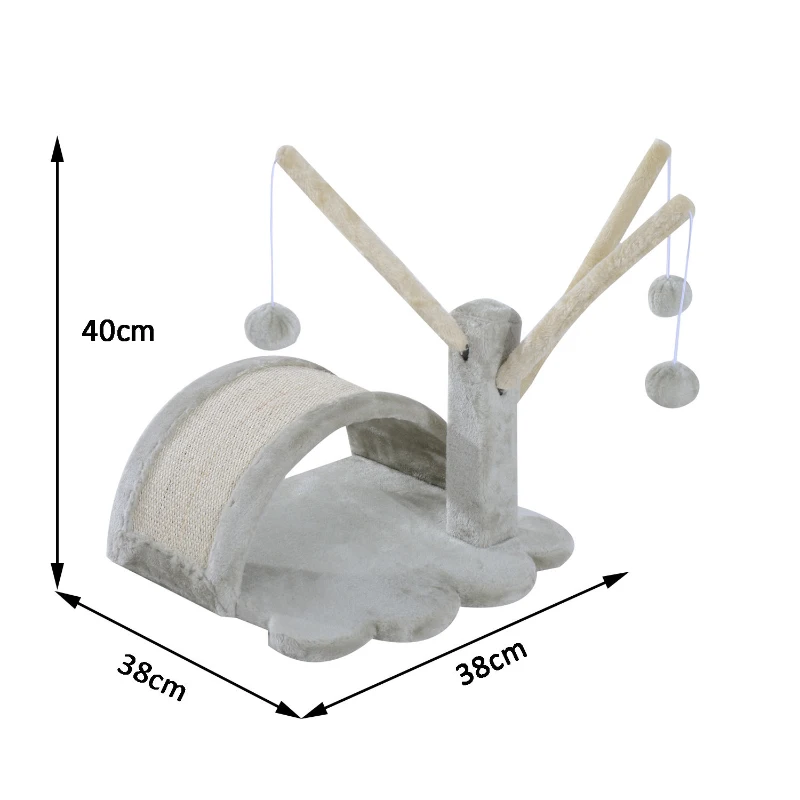 Kattträdskrapstolpe Kattskrapstolpe Klätterträd Katt Sisal (modell 7/Ljusgrå) 3