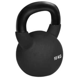 Kettlebell, Kettlebell, 10 Kg, Med Plastbeläggning, Stål, Svart 19 X 12 X 22cm 1