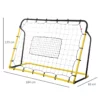 Kickback Fotboll Rebounder Mål Rebound Väggnät För Fotboll, Basket Och Baseboll, Stål + PE, Gul + Svart, 184 X 63 X 123 Cm 3