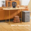 Konsolbord I Art Déco-design, Marmorlook, Vit + Guld 5