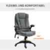 Kontorsstol Massagestol Med Värmefunktion Chefsstol Med Massagefunktion Höjdjusterbar Snurrstol Ergonomisk Gamingstol Massage Mörkgrå 68 X 72 X 110120 Cm 7