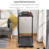 Löpband Hopfällbar Elektrisk 500 W 1-12km/h LED Display Dryckshållare Och Mobiltelefonhållare Mycket Lämplig För Hemgym Inomhus Fitness Svart 134 X 60 X 118 Cm 7