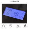 Löpband Hopfällbar Elektrisk 500W 1-12,8 Km/h Med LED Display Mugghållare Och Mobiltelefonhållare För Home Gym Indoor Fitness Stål ABS Svart + Grå 142 X 66 X 127 Cm 5