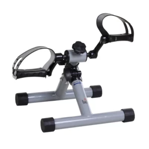 Mini Motionscykel Bentränare Fitness Pedal Tränare Arm Tränare Hopfällbar Minicykel Steglöst Motstånd För Extra Rehabilitering Och Rörlighet Stål Silvergrå 33 X 34 X 32 Cm 1