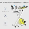 Motionscykel Cykeltränare Med 8 Nivåer Av Justerbart Magnetiskt Motstånd, Höjdjusterbar Stål Gul + Vit 43 X 97 X 109 Cm 7