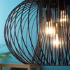 Pendellampa Hänglampa Taklampa Industriell Stil Kulpendel Takspotlight E27 Justerbar Längd Metall Svart 50 X 150 Cm 7