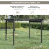 Pergola 3 M X 3 M, Med Skjutbart Tak, Väderbeständig, Aluminium, Svart 4